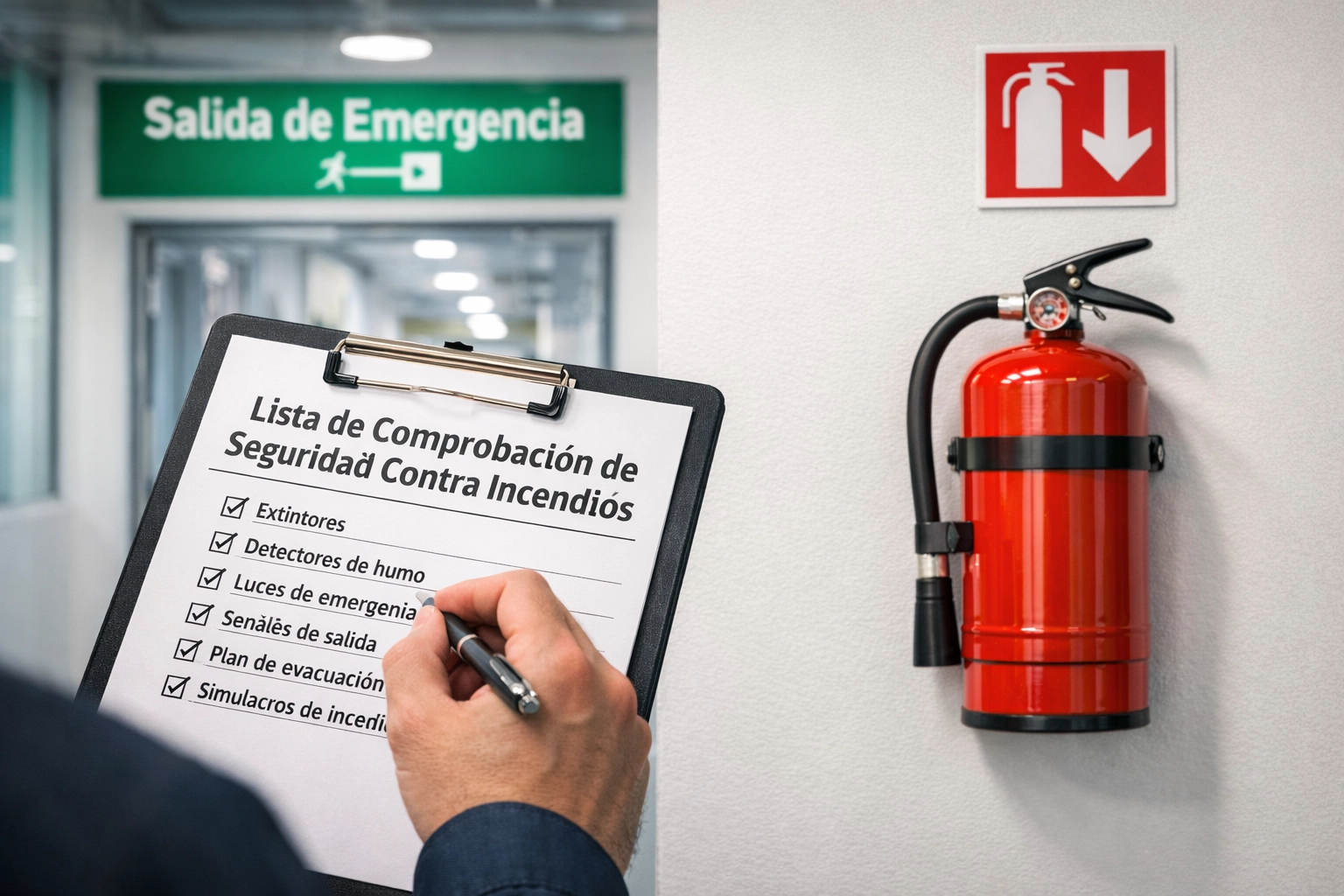 Checklist de control de extintores y seguridad contra incendios