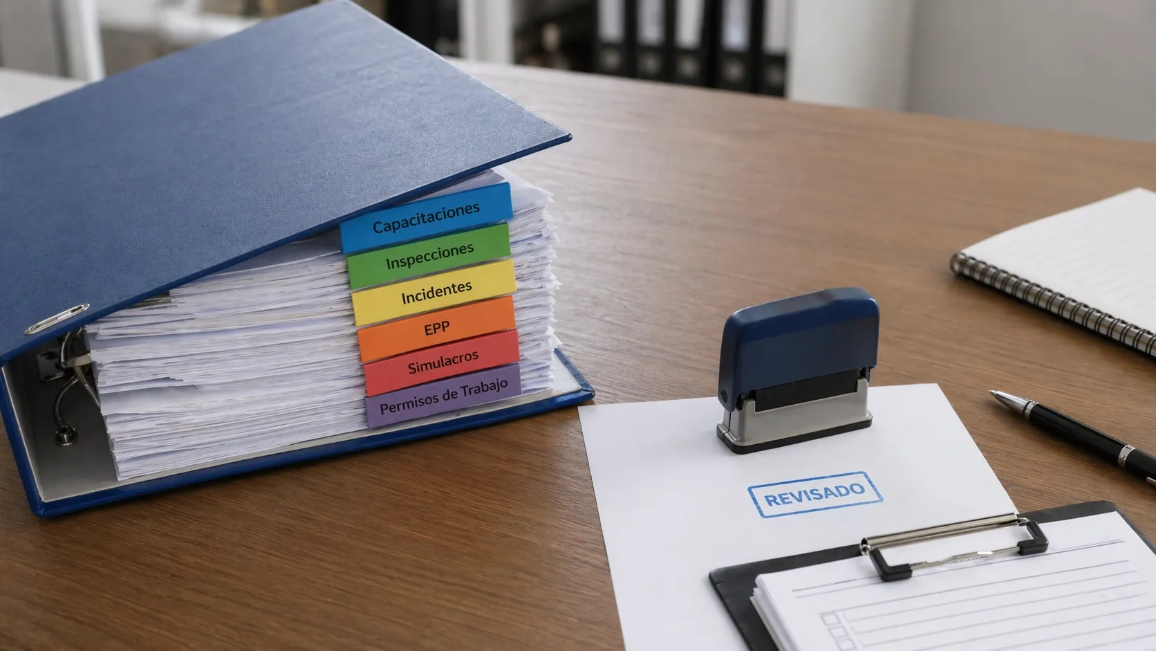 Evidencias del programa: registros, certificados e inspecciones