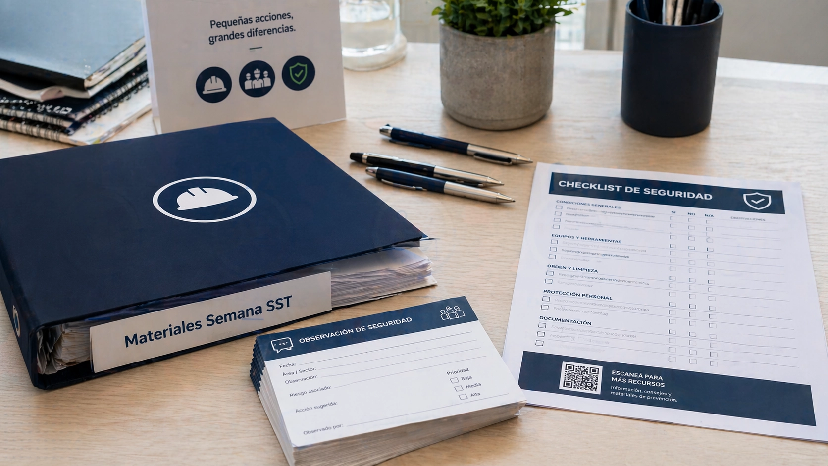 Materiales para la Semana: checklists y guiones